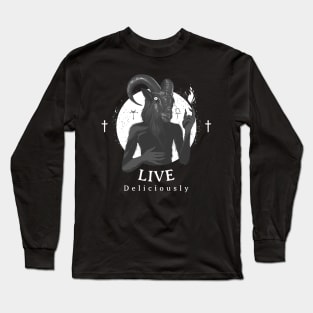 Live deliciously black Phillip Long Sleeve T-Shirt